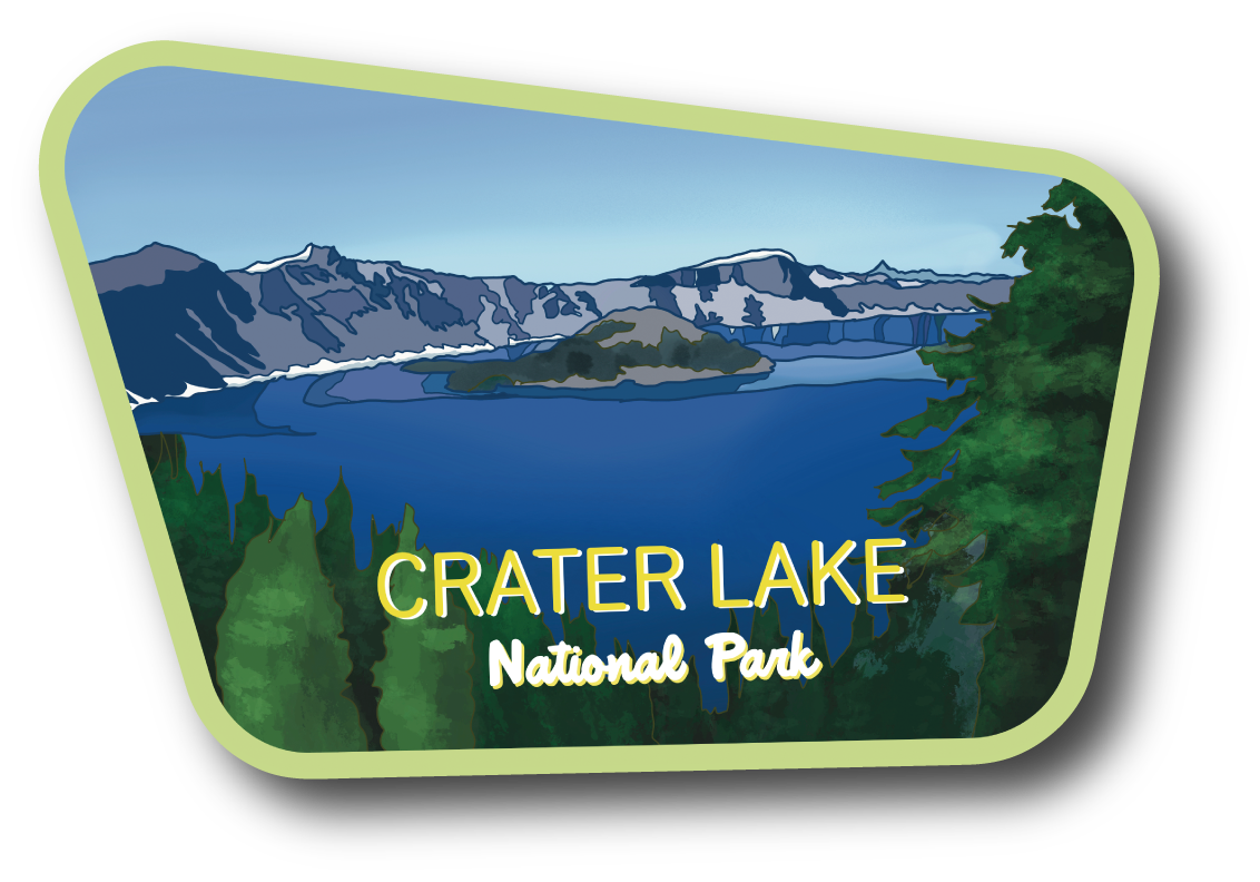 Crater Lake National Park Vinyl Sticker