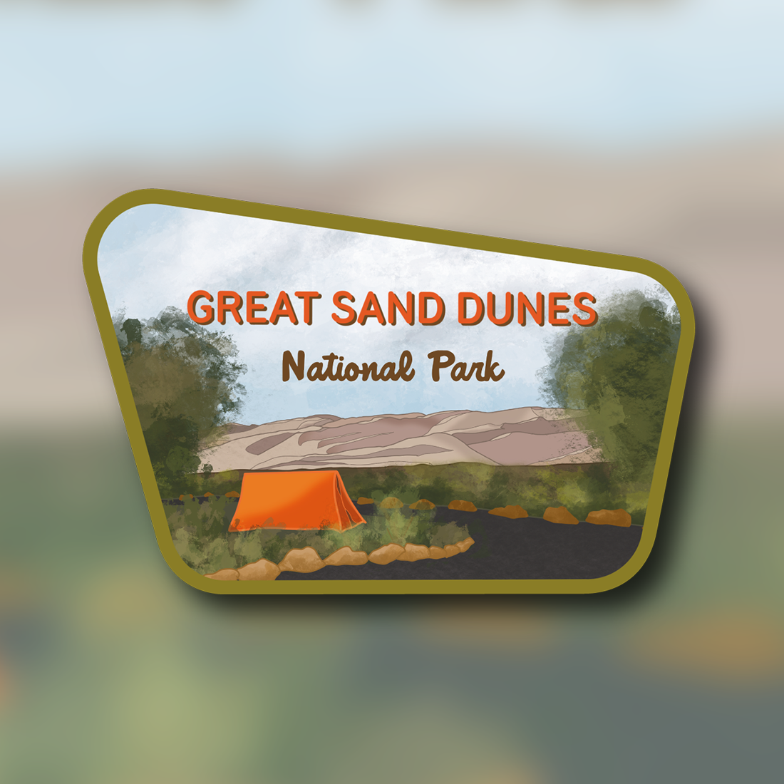 Great Sand Dunes National Park Vinyl Sticker